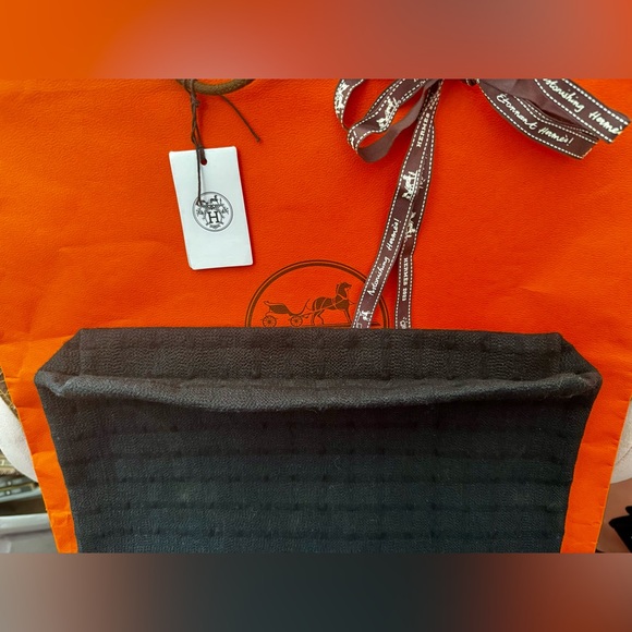 Hermes Wool Tote & Twilly Bundle - Picture 2 of 13